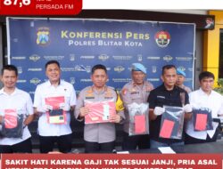 Sakit Hati Karena Gaji Tak Sesuai Janji, Pria Asal Kediri Tegas Habisi Dua Wanita di Kota Blitar