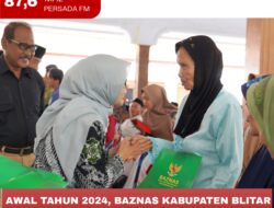 Awal Tahun 2024, Baznas Kabupaten Blitar Gelar Pentasyarufan di Kecamatan Talun