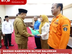 Baznas Kabupaten Blitar Salurkan Bantuan kepada Pekerja THL di Lingkungan Pemkab Blitar