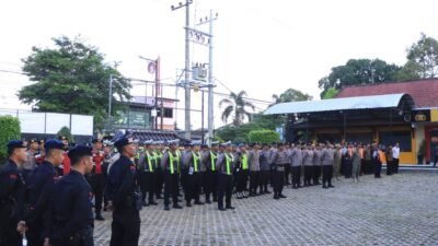 165 Personil Gabungan Dikerahkan untuk Pengamanan Kunjungan Cawapres Cak Imin di MBK Kota Blitar