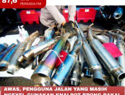 Awas, Pengguna Jalan Yang Masih Ngenyel Gunakan Knalpot Brong Bakal Ditindak Tegas