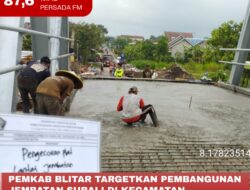 Pemkab Blitar Tergetkan Pembangunan Jembatan Subali di Kecamatan Sutojayan Rampung dalam Bulan Ini
