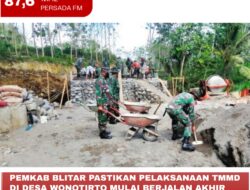 Pemkab Blitar Pastikan Pelaksanaan TMMD di Desa Wonotirto Mulai Berjalan Akhir Februari 2024