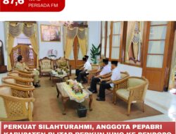 Perkuat Silahturahmi, Anggota Pepabri Kabupaten Blitar Berkunjung ke Pendopo RHN