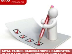 Awal Tahun, Bakesbangpol Kabupaten Blitar Lakukan Pendataan Ormas di Wilayah