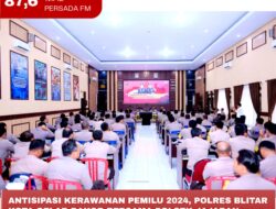 Antisipasi Kerawanan Pemilu 2024, Polres Blitar Kota Gelar Rakor bersama Polsek Jajaran