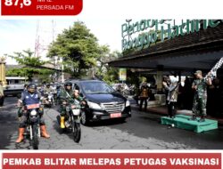 Pemkab Blitar Melepas Petugas Vaksinasi PMK Hewan Ternak di Pendopo RHN