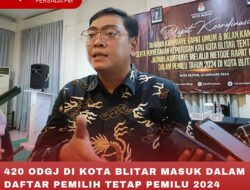 420 ODGJ DI KOTA BLITAR MASUK DALAM DAFTAR PEMILIH TETAP PEMILU 2024