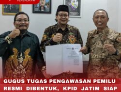 Gugus Tugas Pengawasan Pemilu Resmi Dibentuk, KPID Jatim Siap Sukseskan Pemilu 2024