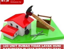 120 Unit Rumah Tidak Layak Huni Kabupaten Blitar Akan Direhabilitasi Tahun Ini