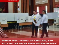 PEMILU 2024 TINGGAL 16 HARI LAGI, KPU KOTA BLITAR GELAR SIMULASI MELIBATKAN MASYARAKAT UMUM