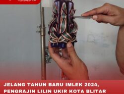 JELANG TAHUN BARU IMLEK 2024, PENGRAJIN LILIN UKIR KOTA BLITAR KEBANJIRAN ORDER