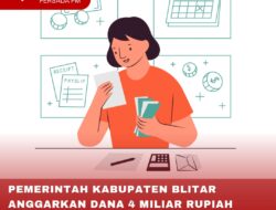 PEMERINTAH KABUPATEN BLITAR ANGGARKAN DANA 4 MILIAR RUPIAH UNTUK SERAGAM SEKOLAH GRATIS