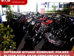 Ciptakan Situasi Kondusif, Polres Blitar Akan Gencarkan Razia Balap Liar