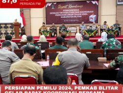 Persiapan Pemilu 2024, Pemkab Blitar Gelar Rapat Koordinasi bersama Forkopimda di Kanigoro