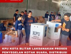 KPU KOTA BLITAR LAKSANAKAN PROSES PENYEGELAN KOTAK SUARA, DISTRIBUSI AKAN DILAKUKAN 10 FEBRUARI 2024