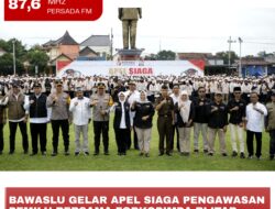 Bawaslu Gelar Apel Siaga Pengawasan Pemilu Bersama Forkopimda Blitar