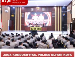 Jaga Kondusifitas, Polres Blitar Kota Ajak Anggota Ciptakan Pemilu Damai