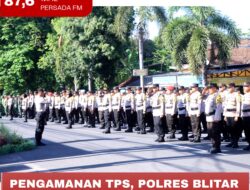 Pengamanan TPS, Polres Blitar Kota Terjunkan 420 Personil