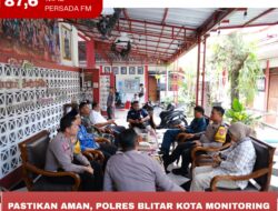 Pastikan Aman, Polres Blitar Kota Monitoring Tahapan Rekapitulasi Pemilu di Wilayah