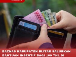 BAZNAS KABUPATEN BLITAR SALURKAN BANTUAN INSENTIF BAGI 100 THL DI LINGKUNGAN PEMKAB BLITAR