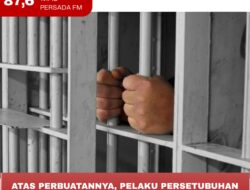 Atas Perbuatannya, Pelaku Persetubuhan di Blitar Terancam Hukuman 15 Tahun