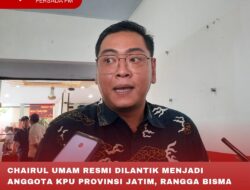 CHAIRUL UMAM RESMI DILANTIK MENJADI ANGGOTA KPU PROVINSI JATIM, RANGGA BISMA ADITYA TERPILIH SEBAGAI PLT KETUA KPU KOTA BLITAR