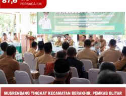 Musrenbang Tingkat Kecamatan Berakhir, Pemkab Blitar Jadwalkan Akhir Maret Musrenbang Tingkat Kabupaten
