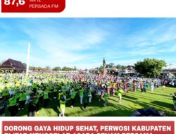 Dorong Gaya Hidup Sehat, Perwosi Kabupaten Menggelar Acara Senam Bersama