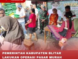 PEMERINTAH KABUPATEN BLITAR LAKUKAN OPERASI PASAR MURAH MENJELANG RAMADHAN 2024