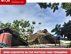 BPBD Kabupaten Blitar Pastikan Warga yang Terdampak Angin Kencang Sudah Menerima Bantuan
