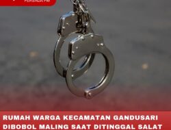 RUMAH WARGA KECAMATAN GANDUSARI DIBOBOL MALING SAAT DITINGGAL SALAT TARAWIH, POLISI TENGAH SELIDIKI