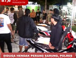 Diduga Hendak Perang Sarung, Polres Blitar Kota Amankan Belasan Pelajar