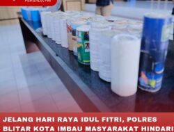 JELANG HARI RAYA IDUL FITRI, POLRES BLITAR KOTA IMBAU MASYARAKAT HINDARI PENGGUNAAN MERCON