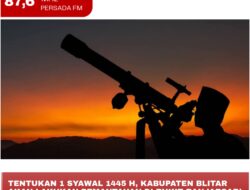 Tentukan 1 Syawal 1445 H, Kabupaten Blitar Akan Lakukan Pemantauan Di Bukit Banjarsari