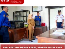 Hari Pertama Masuk Kerja, Pemkab Blitar Ajak ASN Tetap Semangat Bekerja