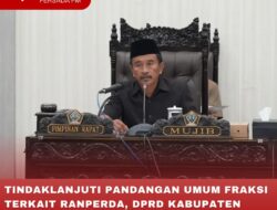 TINDAKLANJUTI PANDANGAN UMUM FRAKSI TERKAIT RANPERDA, DPRD KABUPATEN BLITAR KEMBALI GELAR RAPAT PARIPURNA