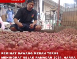 PEMINAT BAWANG MERAH TERUS MENINGKAT SEJAK RAMADAN 2024, HARGA SAAT INI TEMBUS 65 RIBU PERKILOGRAM