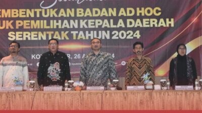 KPU KOTA BLITAR GELAR SOSIALISASI PEMBENTUKAN BADAN AD HOC PEMILIHAN KEPALA DAERAH SERENTAK 2024