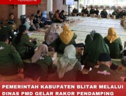 PEMERINTAH KABUPATEN BLITAR MELALUI DINAS PMD GELAR RAKOR PENDAMPING DESA DAN PENDAMPING LOKAL