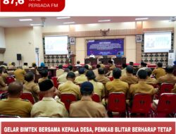 Gelar Bimtek Bersama Kepala Desa, Pemkab Blitar Berharap Tetap Semangat Membangun Desa Demi Kesejahteraan Bersama