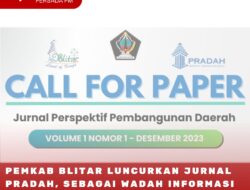 Pemkab Blitar Luncurkan Jurnal Pradah, Sebagai Wadah Inovasi Pembangunan Daerah