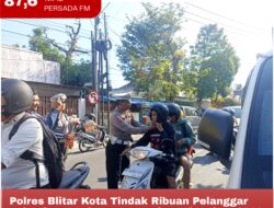 Polres Blitar Kota Tindak Ribuan Pelanggar Lalu Lintad Selama Operasi Patuh Tahun 2024