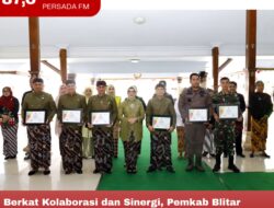 Berkat Kolaborasi dan Sinergi, Pemkab Blitar Berikan Piagam Penghargaan bagi Lintas Sektor di Momen Hari Jadi ke 700