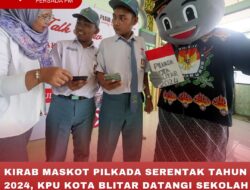 KIRAB MASKOT PILKADA SERENTAK TAHUN 2024, KPU KOTA BLITAR DATANGI SEKOLAH MENENGAH DI HARI KEDUA