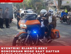 NYENTRIK! RIJANTO-BEKY BONCENGAN MOGE SAAT DAFTAR CABUP-CAWABUP BLITAR