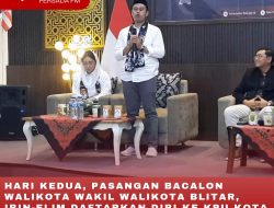 HARI KEDUA, PASANGAN BACALON WALIKOTA WAKIL WALIKOTA BLITAR, IBIN-ELIM DAFTARKAN DIRI KE KPU KOTA BLITAR