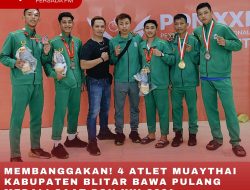 MEMBANGGAKAN! 4 ATLET MUAYTHAI KABUPATEN BLITAR BAWA PULANG MEDALI SAAT PON XXI 2024