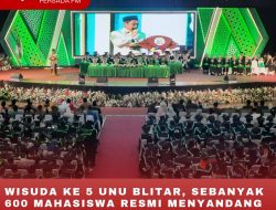 WISUDA KE 5 UNU BLITAR, SEBANYAK 600 MAHASISWA RESMI MENYANDANG GELAR SARJANA