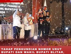 TAHAP PENGUNDIAN NOMOR URUT BUPATI DAN WAKIL BUPATI BLITAR, SIMAK HASILNYA…